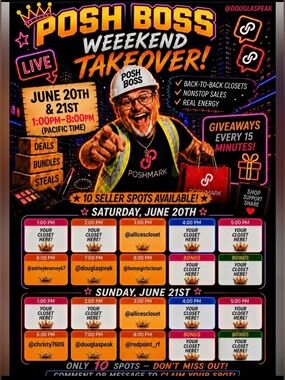 Poshmark Posh Boss Weekend Takeover ROUND 3
